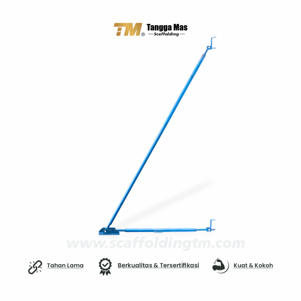Scaffolding - Bekisting System -Push Pull Props 3.8 m - Bekisting Tangga Mas - www.tanggamasjayamakmur.com - www.bekistingindonesia.com - Cover