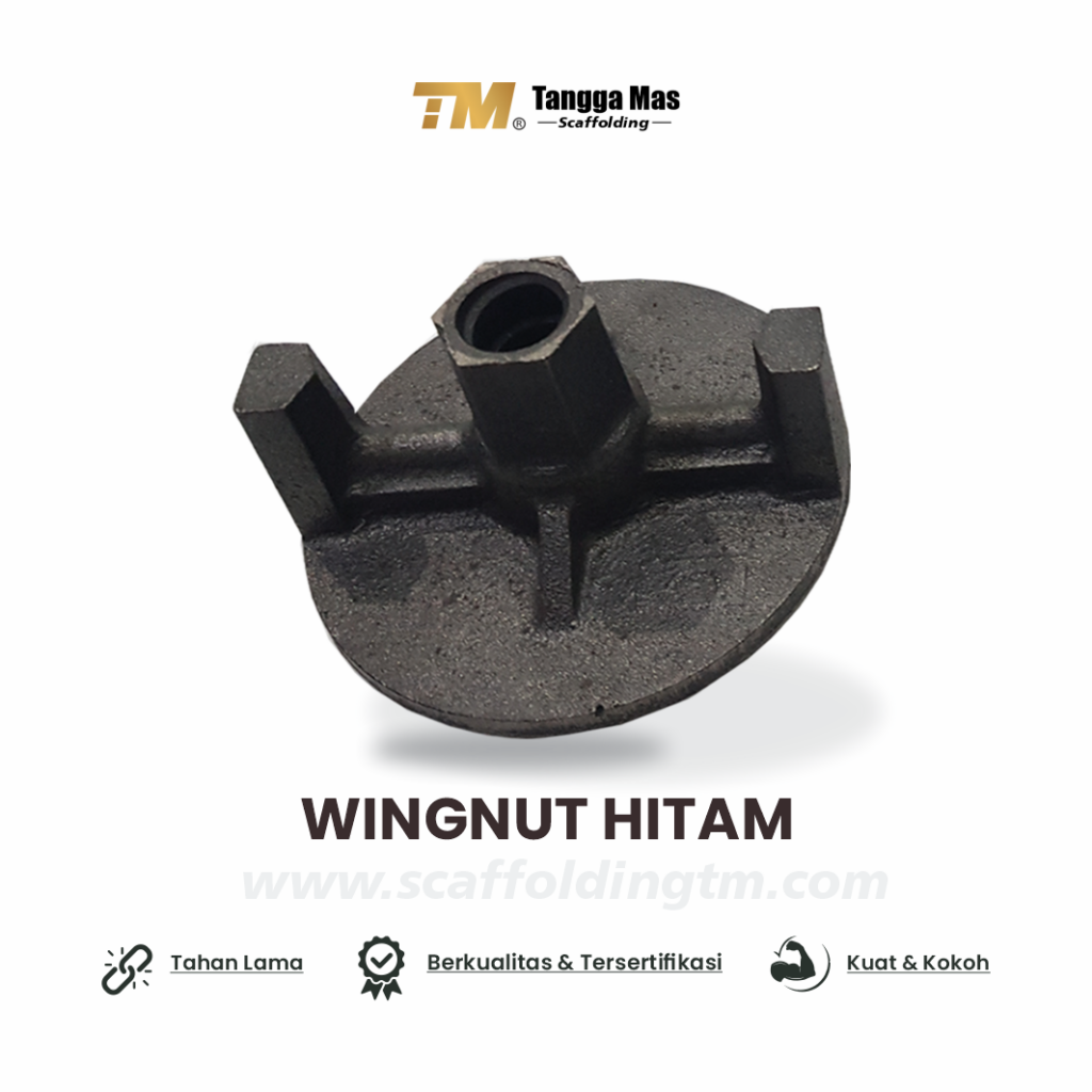 Scaffolding - Bekisting System - Wingnut - Scaffolding Tangga Mas - bekistingindonesia.com - black - Wingnut murah