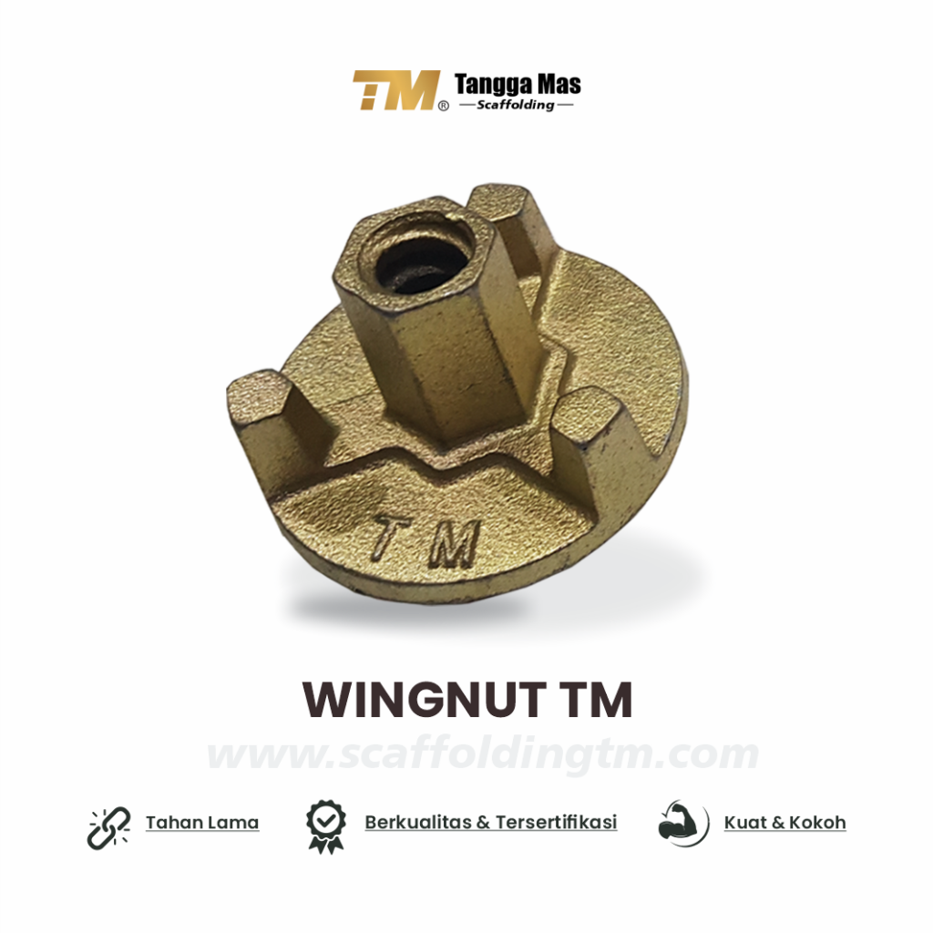 Scaffolding - Bekisting System - Wingnut - Scaffolding Tangga Mas - bekistingindonesia.com - gold - Wingnut Premium